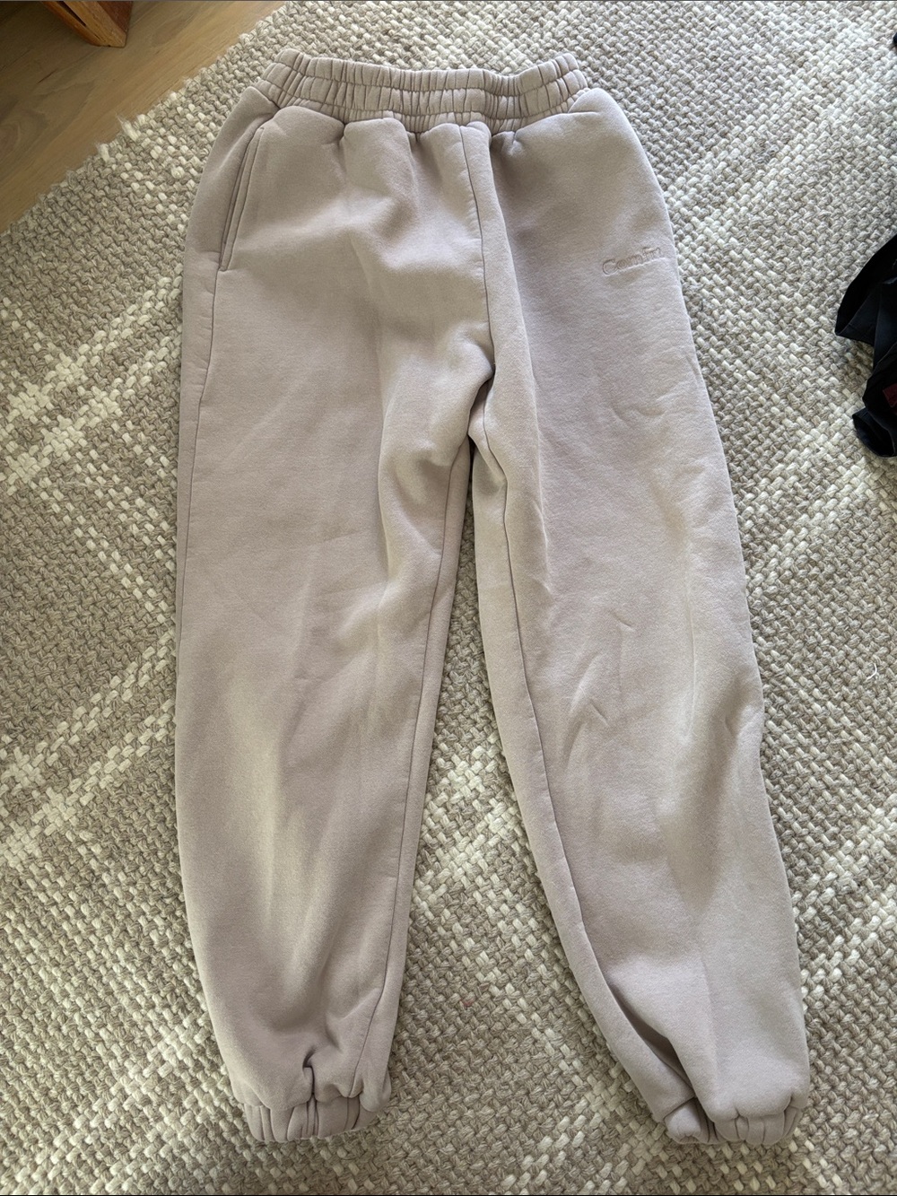Comfrt Set: Women's Jogger Sweatpants + Hoodie in Light Taupe - Picture 9 of 9